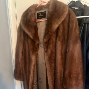 Vintage Brown Mink Fur Coat  WH Brown Custom  Small/Medium